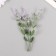 Artificial plant for creativity "Ficus leaves" set 6 pcs purple tips 12 cm