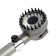 Shower watering can Zein Z3550, D = 80 mm, 3 modes, with massage cloves, button "Stop", graphite