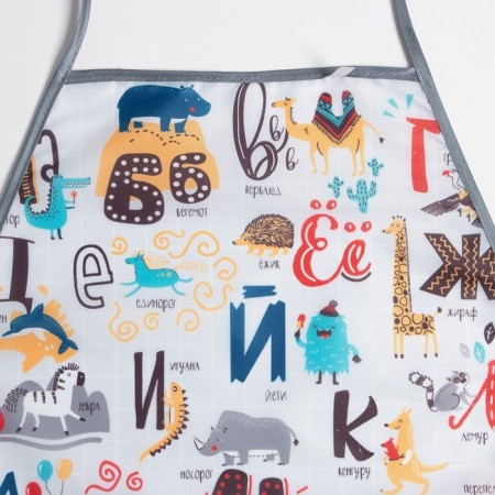 Apron with sleevens Children's Ethel "Funny Alphabet", 49 x 39 cm-9
