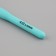 Knitting hook, with a plastic handle, d = 3 mm, 14 cm, blue color
