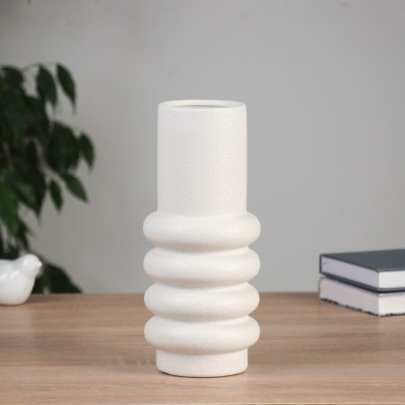 VAZA Ceramics Table "Xiomar" D-7CM, 25x9.5 cm, white