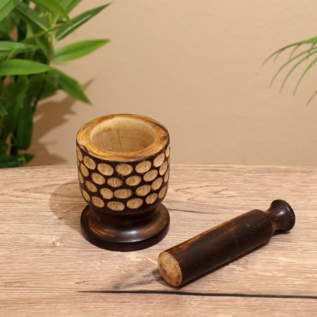 Stupa and pestle "inflorescence" tree 10x10x13.5 cm-2