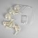 Garland “thread-grozd” 60 cm, transparent thread, “birds”, 30 LED, 4.5 V, AAX3 batteries (not in the kit), glow warm white
