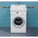 Santa Santa "Jupiter" 900130, above the washing machine, 600x550 mm, with brackets, white