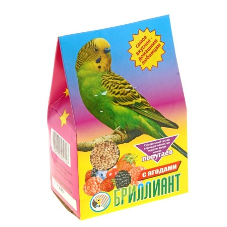 Diamond food for parrots, with berries, 400 g