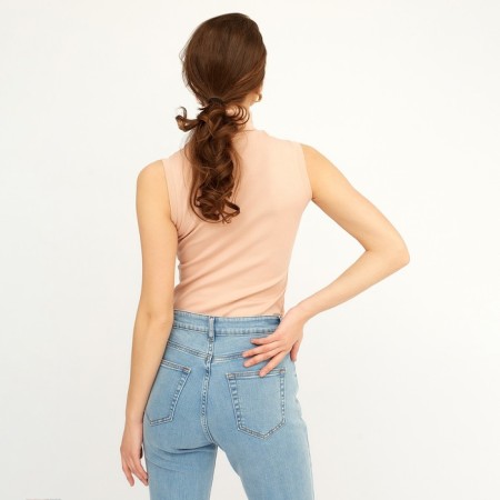 Top female minku: Basic line beige color, rr 42-2