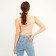 Top female minku: Basic line beige color, rr 42