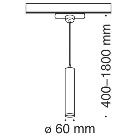 Technical TR008-1-GUU10-W Track Lamps Square Single-phase tracking system Unity 1060885-1