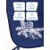 Sanctis seat - mattress, universal, with buttons, blue color