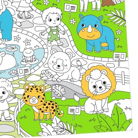 Reusable coloring "Zoo"-2