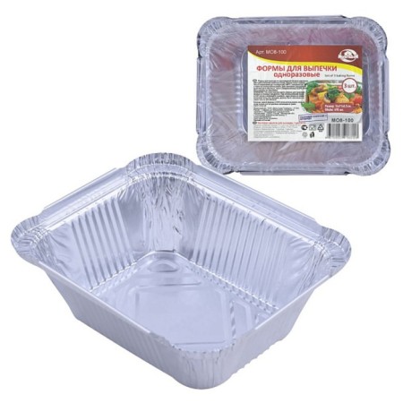 Multidom baking forms, disposable, foil, 490 ml
