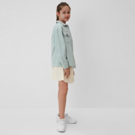 Minaku: Casual Collection Kids shirt, mint color, height 140-9