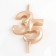 Candle in the cake "Jubilee", number 35, 10 cm, champagne