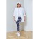Female legins, size 60, dark blue color