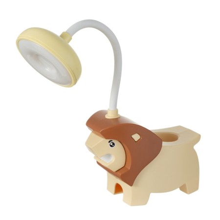 Levnok table lamp LED USB AKB yellow-chocolate 7.5x13x29 cm Risalux-9