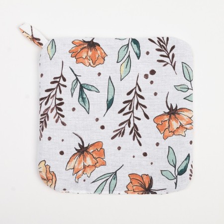 Set of kitchen shares Oleander: mittens 20x27 cm, severity 19x19 cm, 100% cotton-3