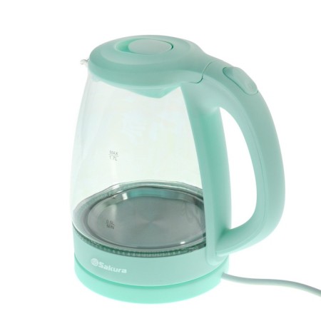 Electric kettle Sakura SA-2733GR, glass, 1.7 l, 2200 watts, green-1