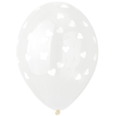 Shar Latex 14 “White Hearts”, Crystal, Silkography, set 25 pcs.