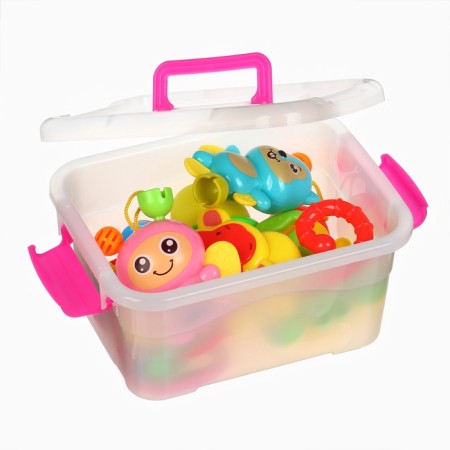 A set of rattles in a container, 8 pcs crumb I-1