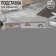 A stand for decorating 3 cells and 7 strips for rings, phlock, 21 × 12.3 × 2.5 cm, color gray color