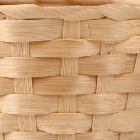 Wicker basket, D13 x h9.5/28cm, bamboo, natural-4