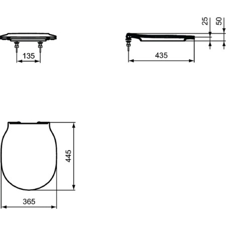 Ideal Standard Connect Air E036601, Subtle, Duroplast, Microlift, Removing-4