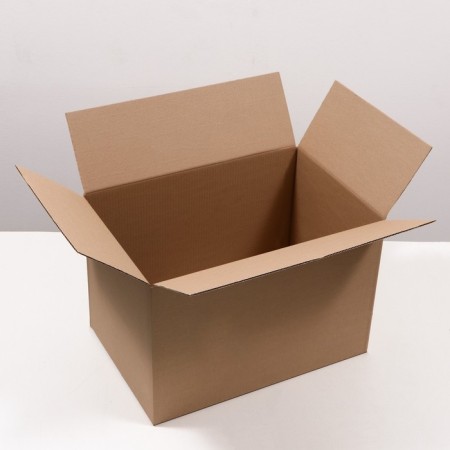 The box is folding, brown, 60 x 40 x 40 cm, set 5 pcs