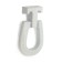Cappio Earring, aluminum, white color