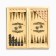 Wooden backgammon large, board game "Bear", 50 x 50 cm