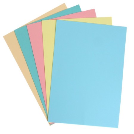 Colored paper A4, 50 sheets Creative pastel, 5 colors, 80 g/m2-1