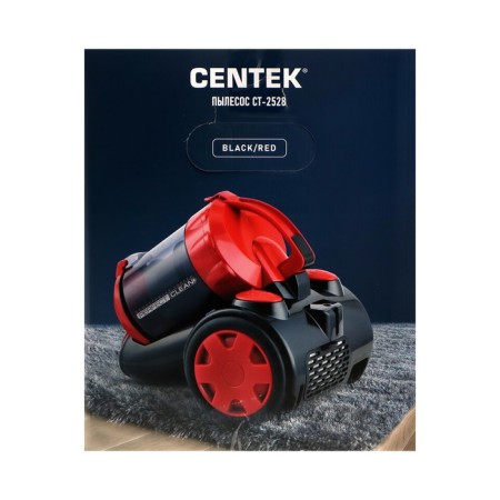 Vacuum cleaner Centec CT-2528, 2000/350 W, 1.5 l, multicyclone, red/black-5
