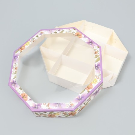 Confectionery box, packaging "Flower Gamma", 29 x 29 x 5 cm-1
