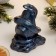 Figure "Snake on Stone" Blue Lunar, 9x7x5cm