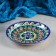 Plate of the Rishtan ceramics "Flowers", blue, flat, 15 cm, mix