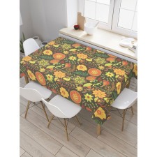The tablecloth “in the style of Khokhloma”, rectangular, Saten, size 120x145 cm