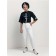 Jeans of trouser cut female Conte Elegant, size L, color White