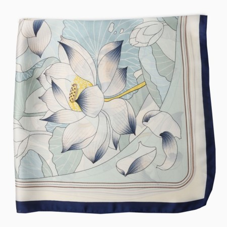 Women's scarf minku rr 70*70 cm, col. blue-2
