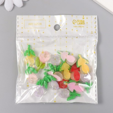Decor for creativity Plastic "Tulip" Gloss Mix 1.6x2.7 cm-3