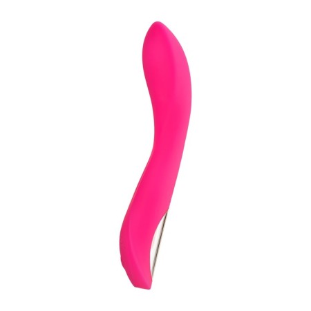 Unrealistic vibrator Jos Twig, 5 modes, silicone, pink color, 20.5 cm, D 3.4 cm-10