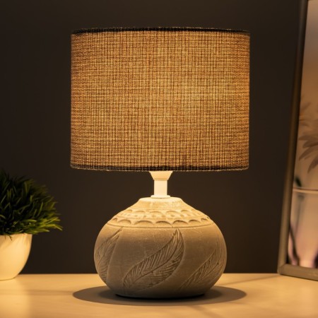 Wendy table lamp E14 40W white-gray 15x15x25 cm Risalux-1