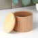 Ceramic can for bulk products “Smoke”, 12 × 10 cm, beige color