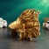 Figure "Golden Fish" 21x14x15cm, gold with gilding