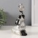 Souvenir Polystone "African with a child, in a silver dress" 11x7.5x18 cm