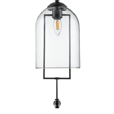 Bra Indigo, 11034/1w Black. 1x40W, e14, 270x180x800 mm, transparent color-3