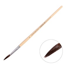 Squirrel Brush Round No. 6, handle tree
