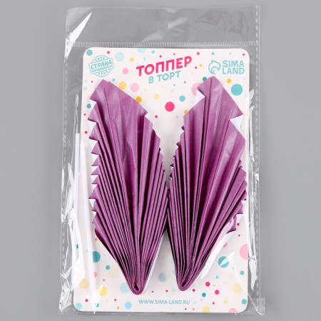 A set of "feather", a set of 2 pcs, a purple color-5