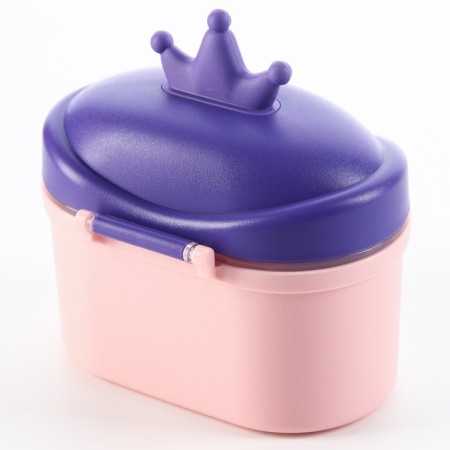 Container for storage of baby food "Crown", 400 ml., Small, pink color-2