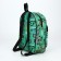 Baby backpack on lightning, external pocket, green color