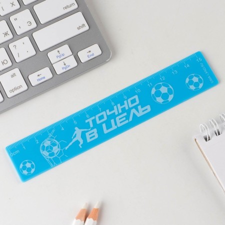 Plastic line 15 cm "exactly at the target", the blue case-1