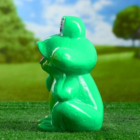 Garden figure "Frog Smile" average 14x24cm-1